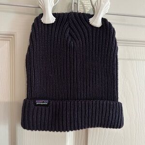 Patagonia Dark Purple Knit Beanie | Cozy Winter Hat